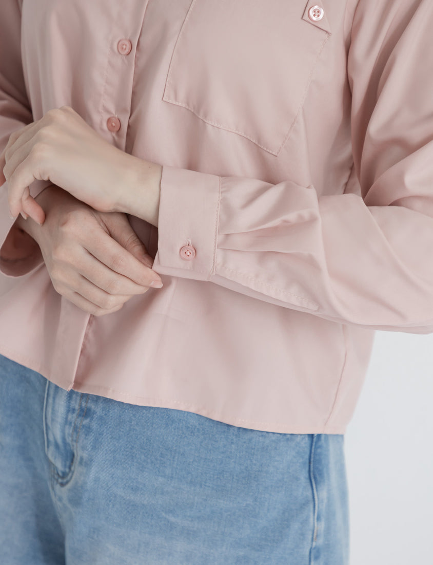 Instant Icy Cooling Cropped Sun Protection Plus Size Shirt