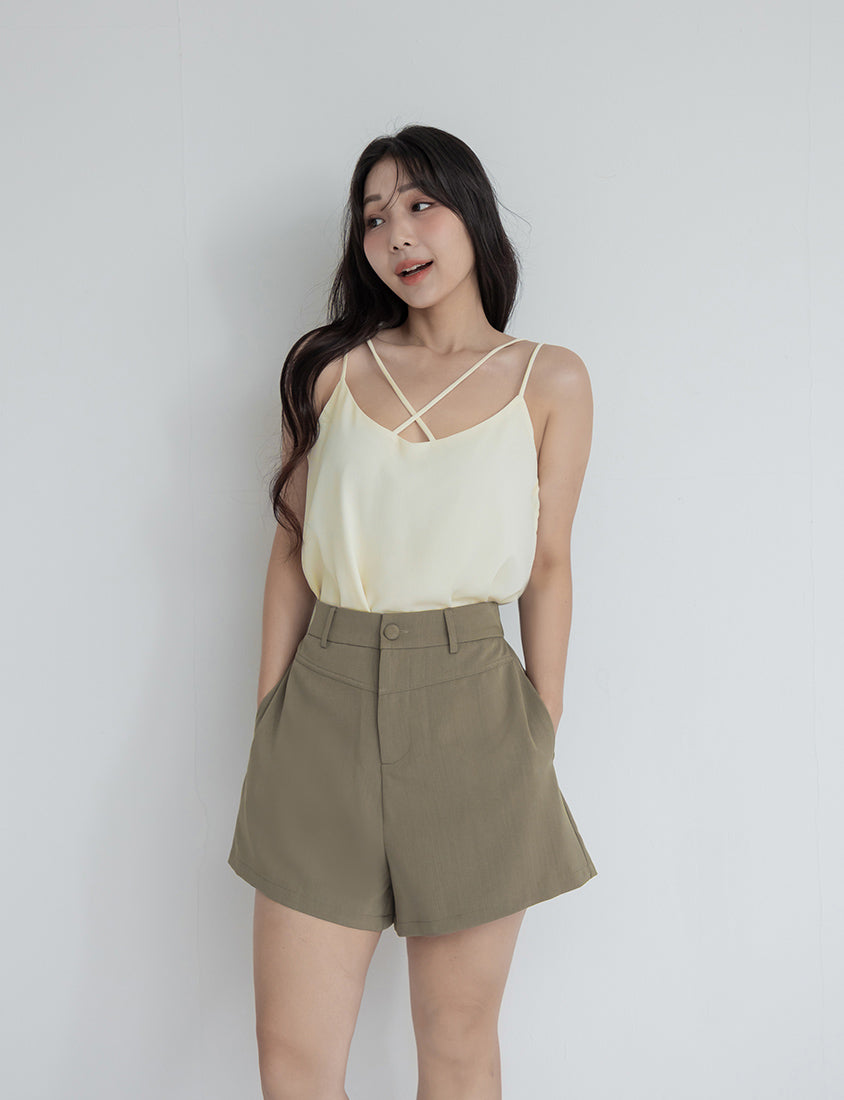 MISS. 2-Way Crinkle Chiffon Plus Size Tank Top