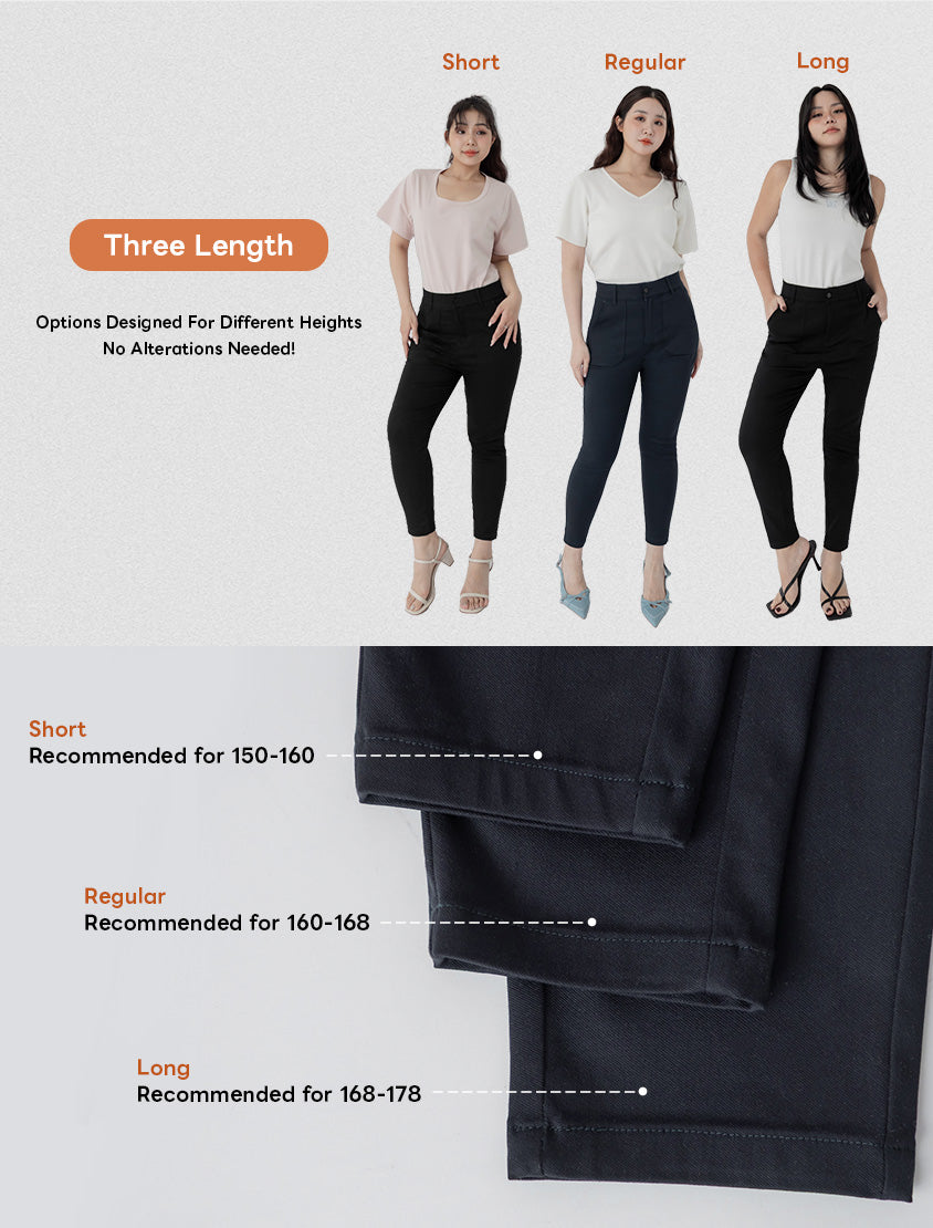 Tummy-Flattering Plus Size Slimming Pants  2.0 (Short)