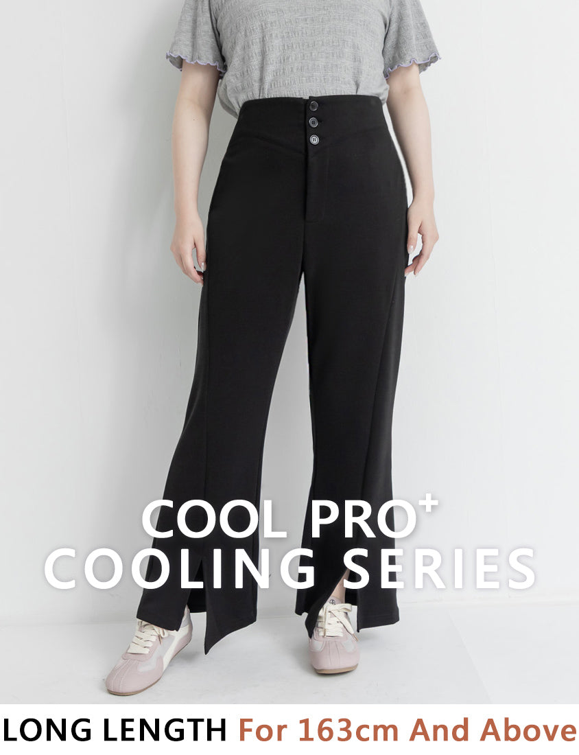 Instant Cool Cloud Cotton  Plus Size Flare Pants (Long)