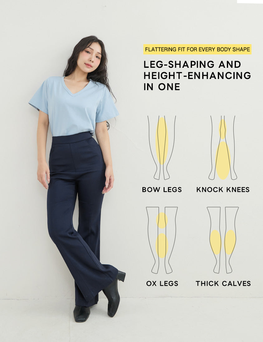 Hip-Lifting Stretch Plus Size Flared Pants