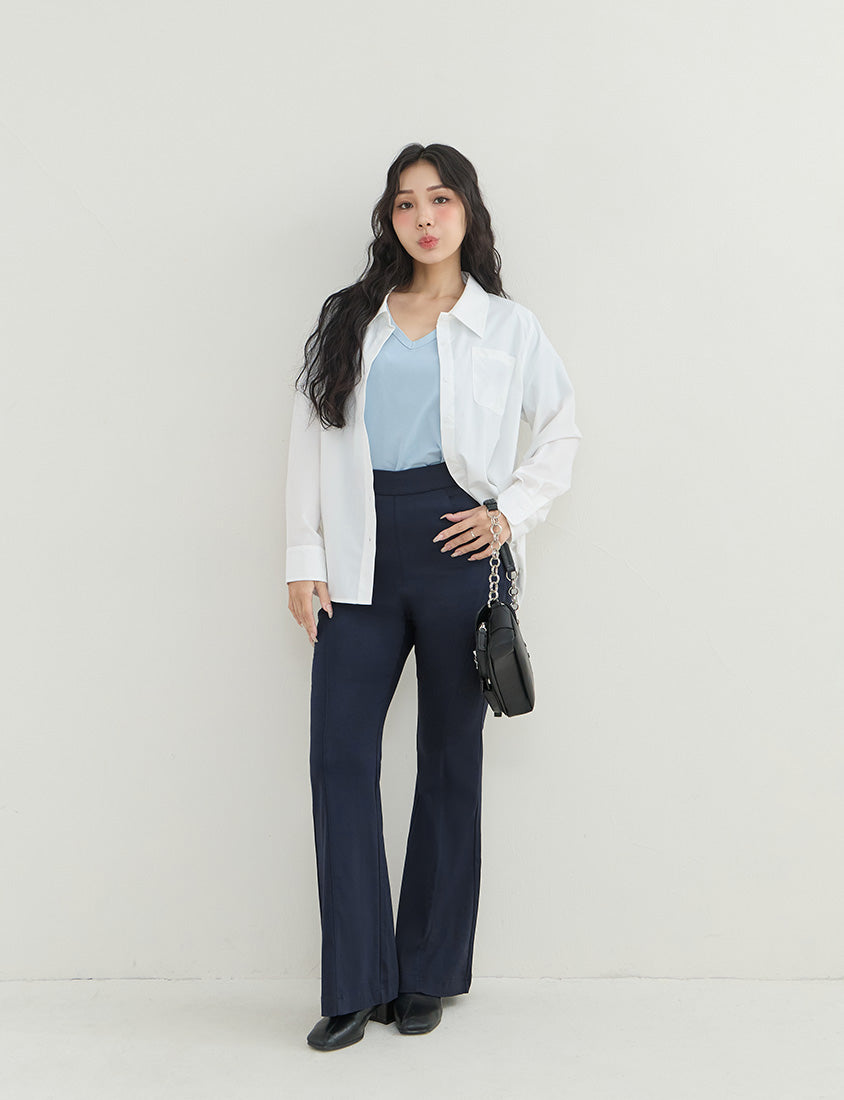 Hip-Lifting Stretch Plus Size Flared Pants