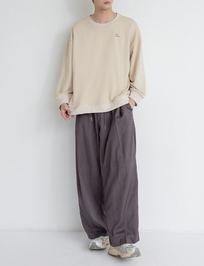 Matching Embroidered Plus Size Oversized Sweatshirt (UNISEX)