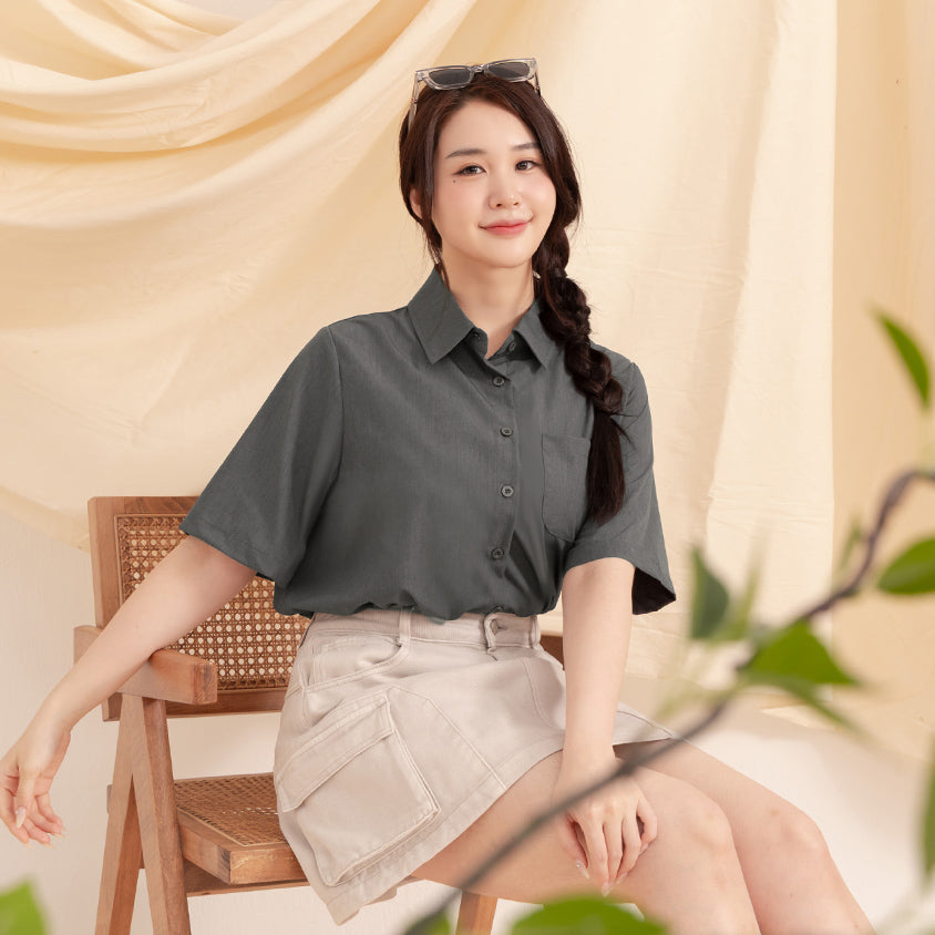 Instant Cooling Short Sleeve Plus Size Shirt