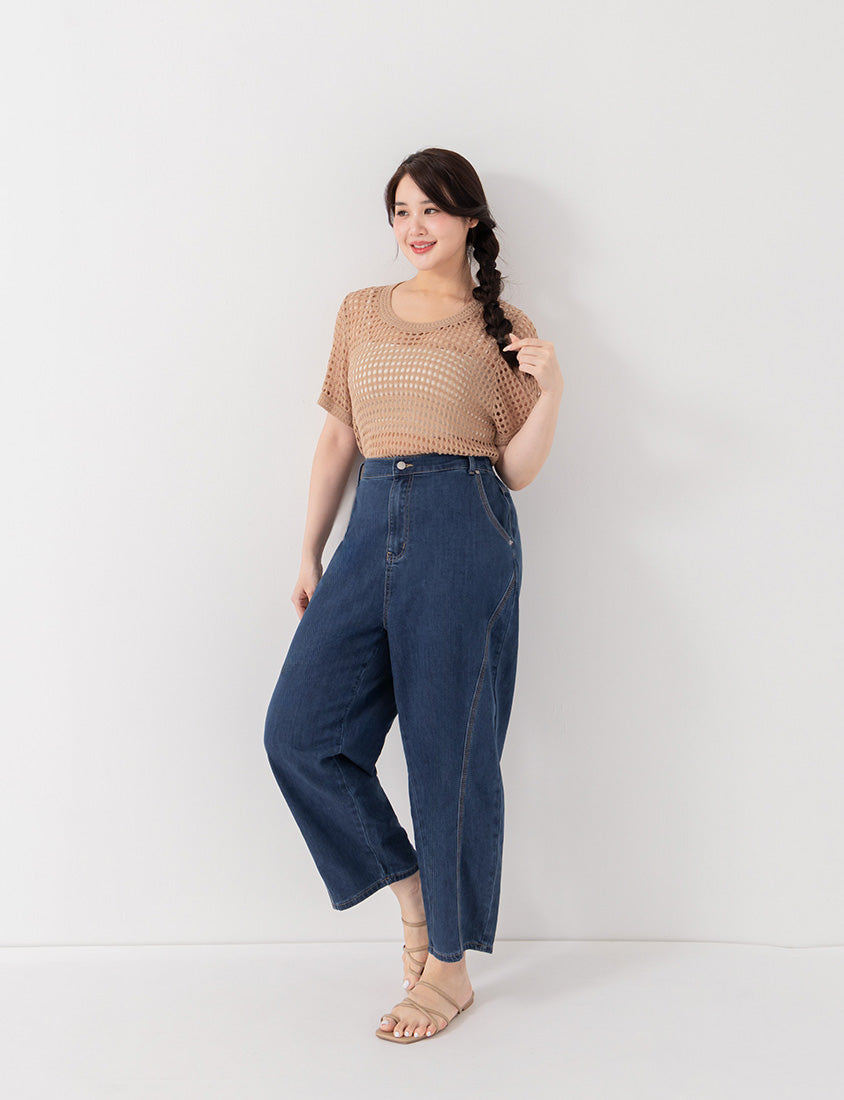 Standard Perfect Fit Plus Size Curved Leg Jeans