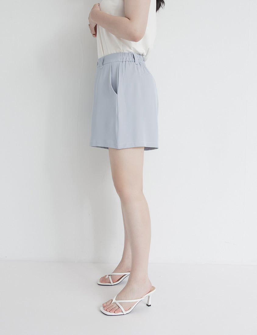 MISS. Silky Cooling A-Line Plus Size Tailored Shorts