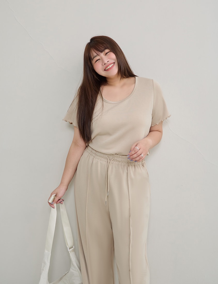 Instant Cool Cloud Cotton Crewneck Plus Size Tee