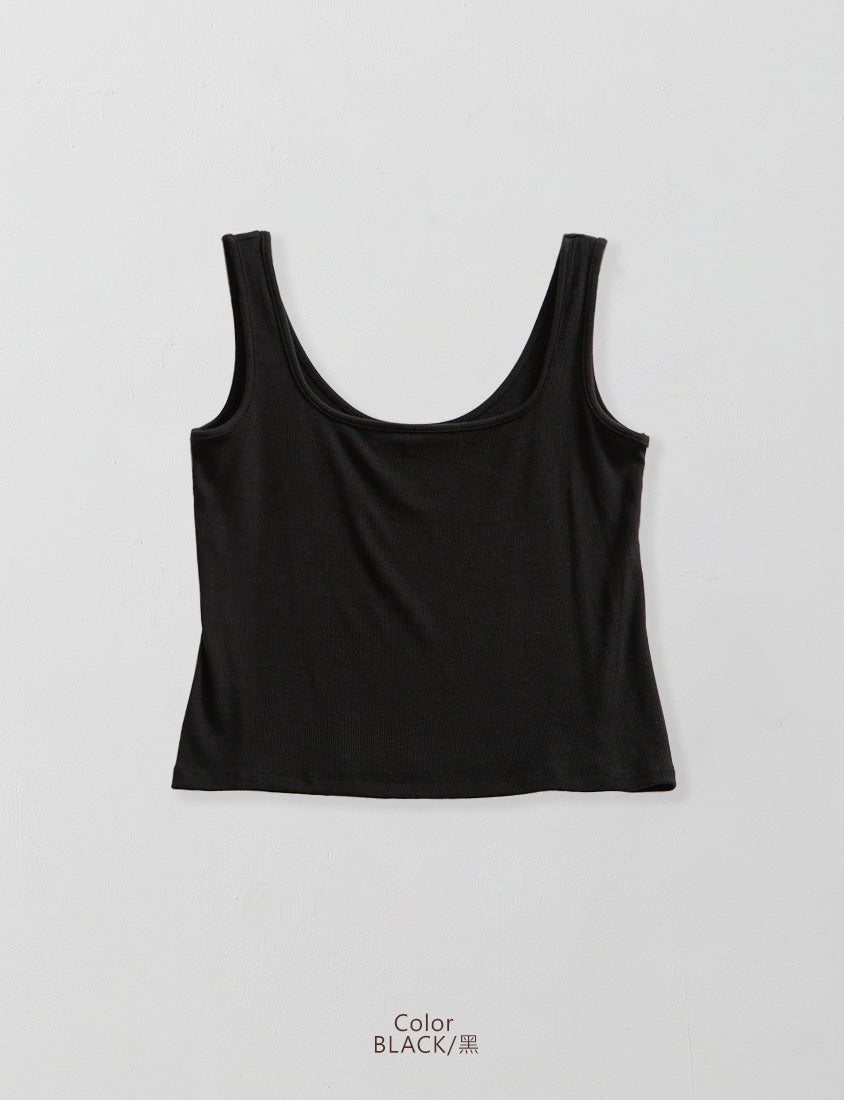MUA! Sexy Open-Back Square Neck Plus Size Tank Top