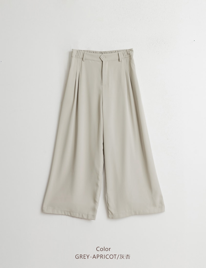 MISS. Lightweight Chiffon Waist Plus Size Long Pants