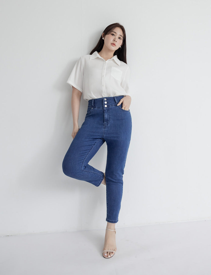 Cooling Tech Leg-Lengthening Plus Size Jeans