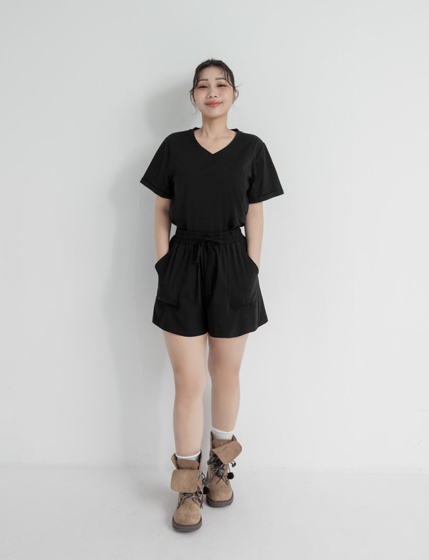 Instant Icy Cooling Sorona Drawstring Plus Size Shorts