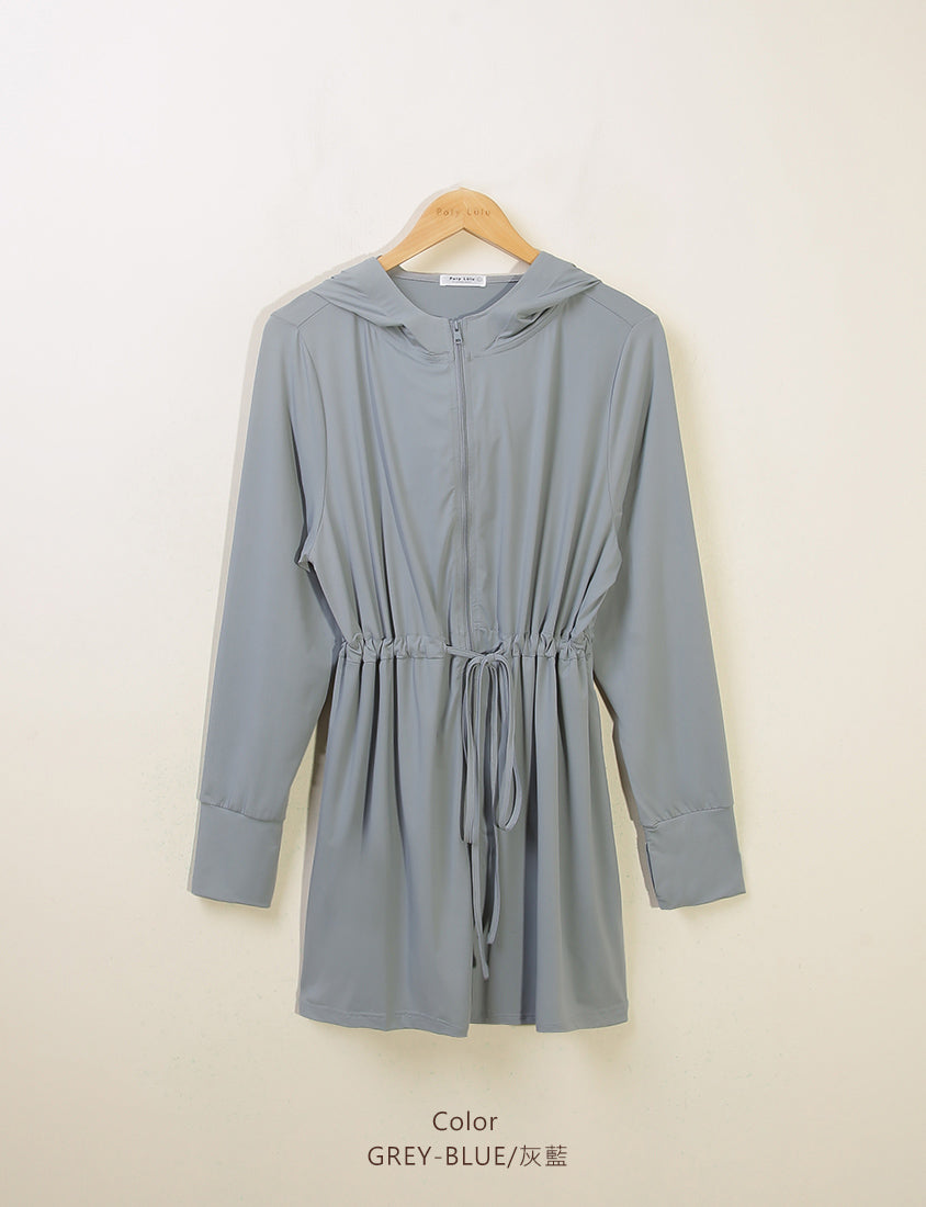UV PRO+ Cooling Tech Sun Protection Plus Size Longline Jacket