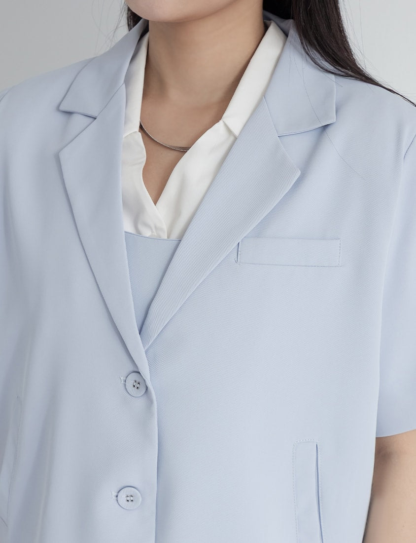 MISS. Silky Cool Refined Tailored Plus Size Blazer
