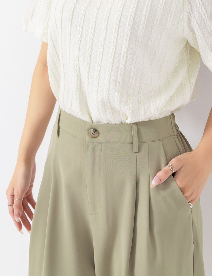 MISS. Cool Touch Wrinkle-Resistant Tailored Cropped Suit Plus Size Pants