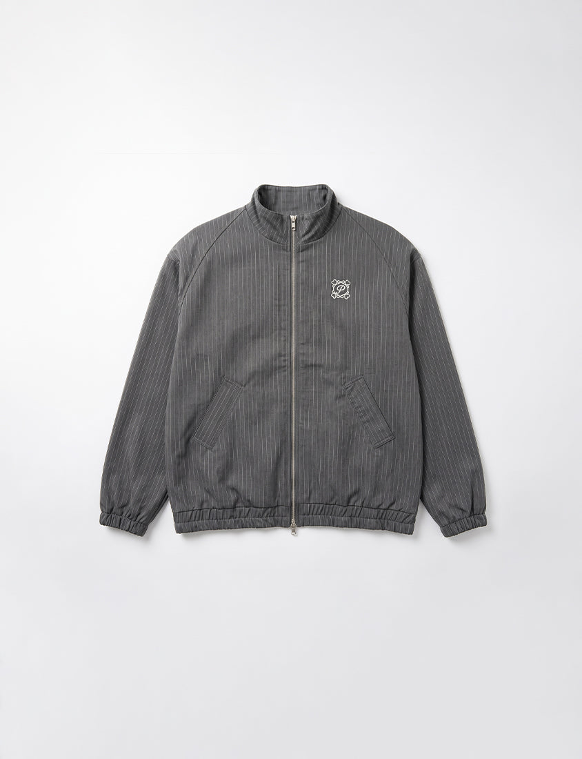 American Casual Striped Plus Size Jacket