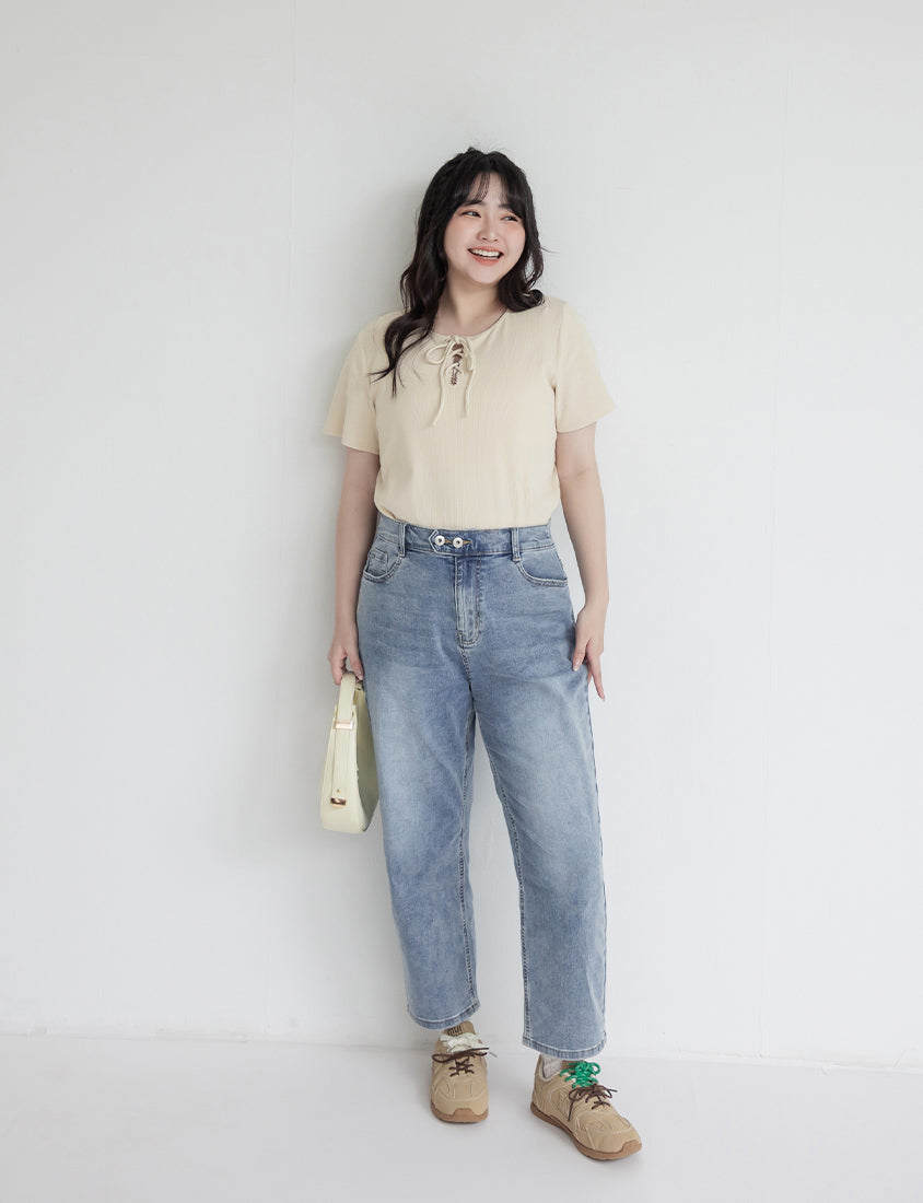 Zero Restriction Cloud Denim Plus Size Cropped Jeans (Regular)