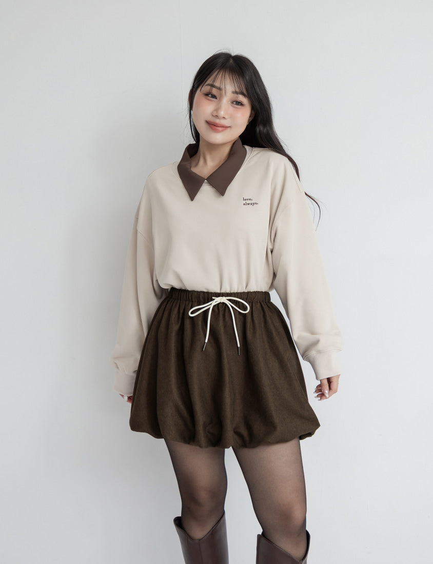 Matching Embroidered Plus Size Oversized Sweatshirt (UNISEX)