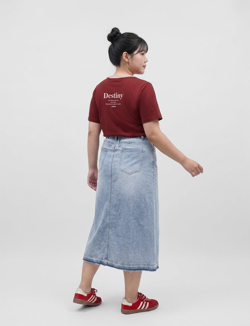 Instant Cooling Flocked Oversized Plus Size Tee