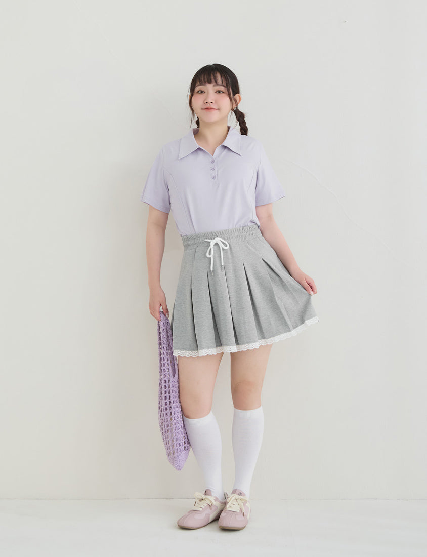 Cooling Slim Fit Polo Plus Size Top