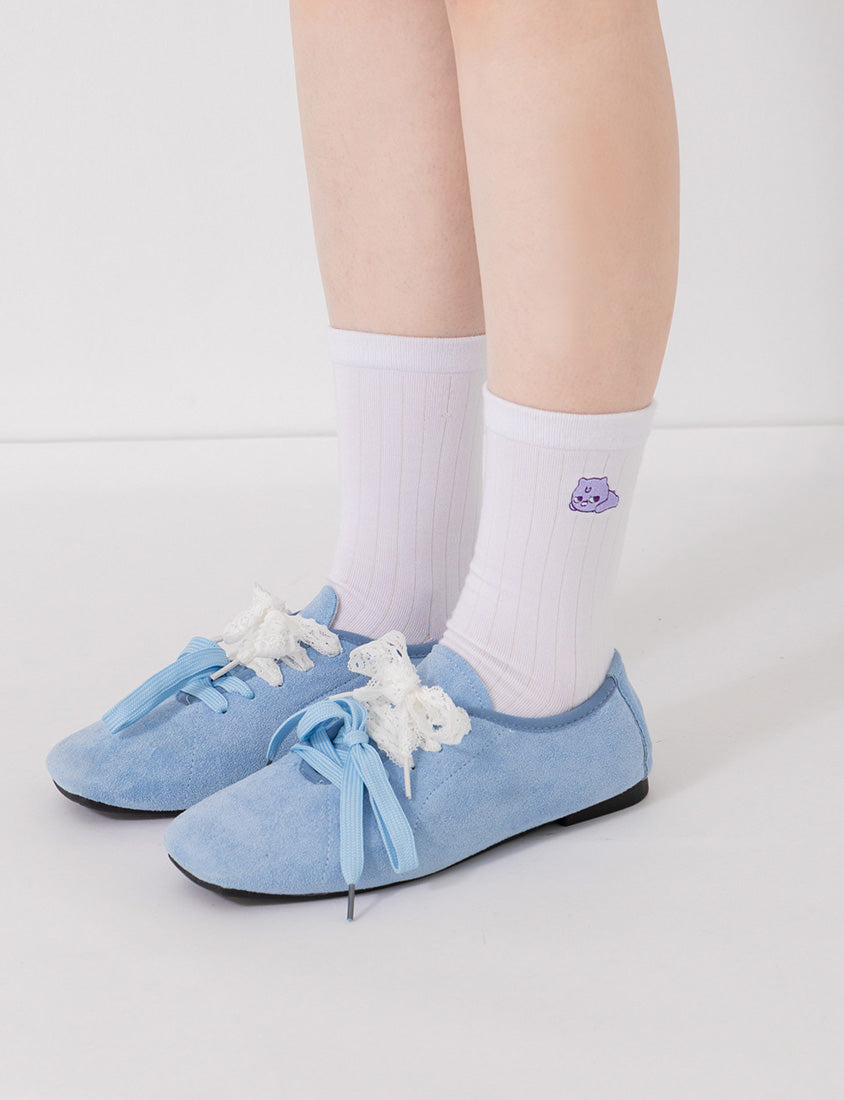 Poly Lulu x UGLY MEWS Collab Embroidered Socks (3-Pack)