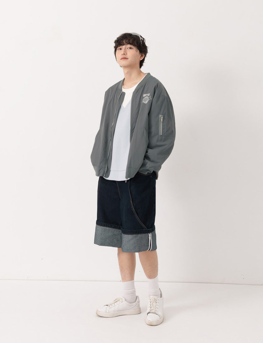 Snowball Cover Cat Faux Layered Plus Size Cloud Cotton Top (Unisex) (MIND.A.DAY Collaboration)
