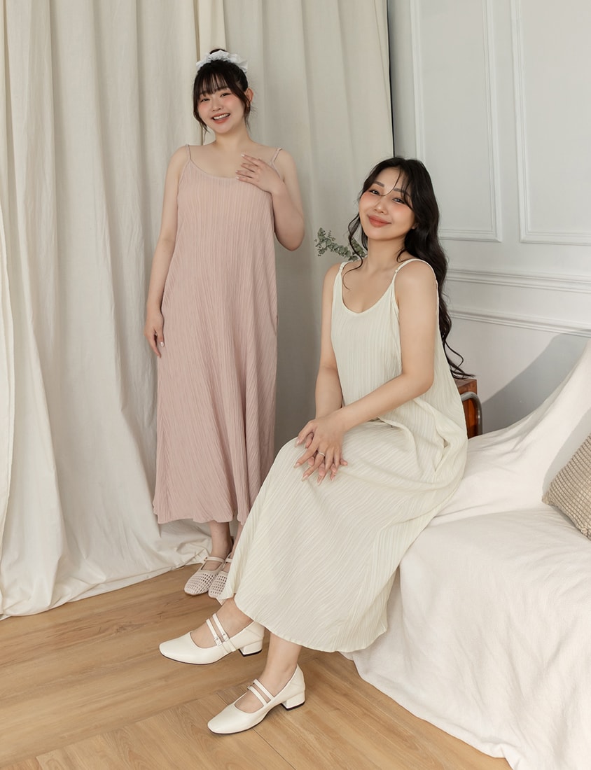 Sheer Shirt With Strap Dress Plus Size Set (With Waist Tie)