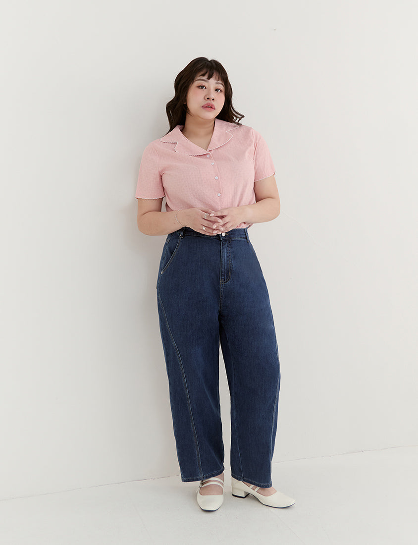Apple-Shaped Friendly! Perfect Fit Plus Size Curved Leg Jeans