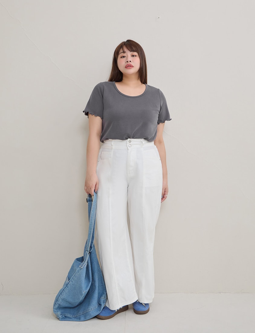 Instant Cool Cloud Cotton Crewneck Plus Size Tee