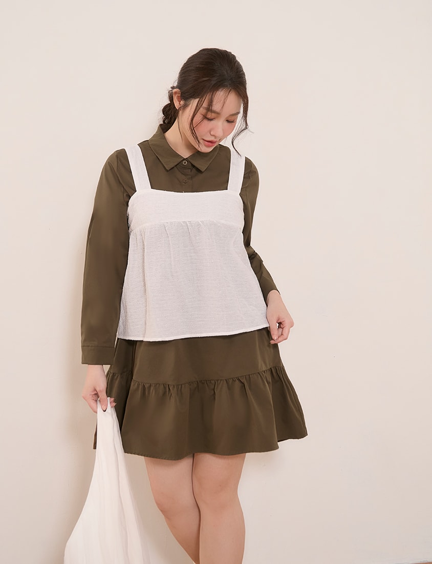 Two Way Convertible Sweet Ribbon Tie Layering Plus Size Camisole Vest