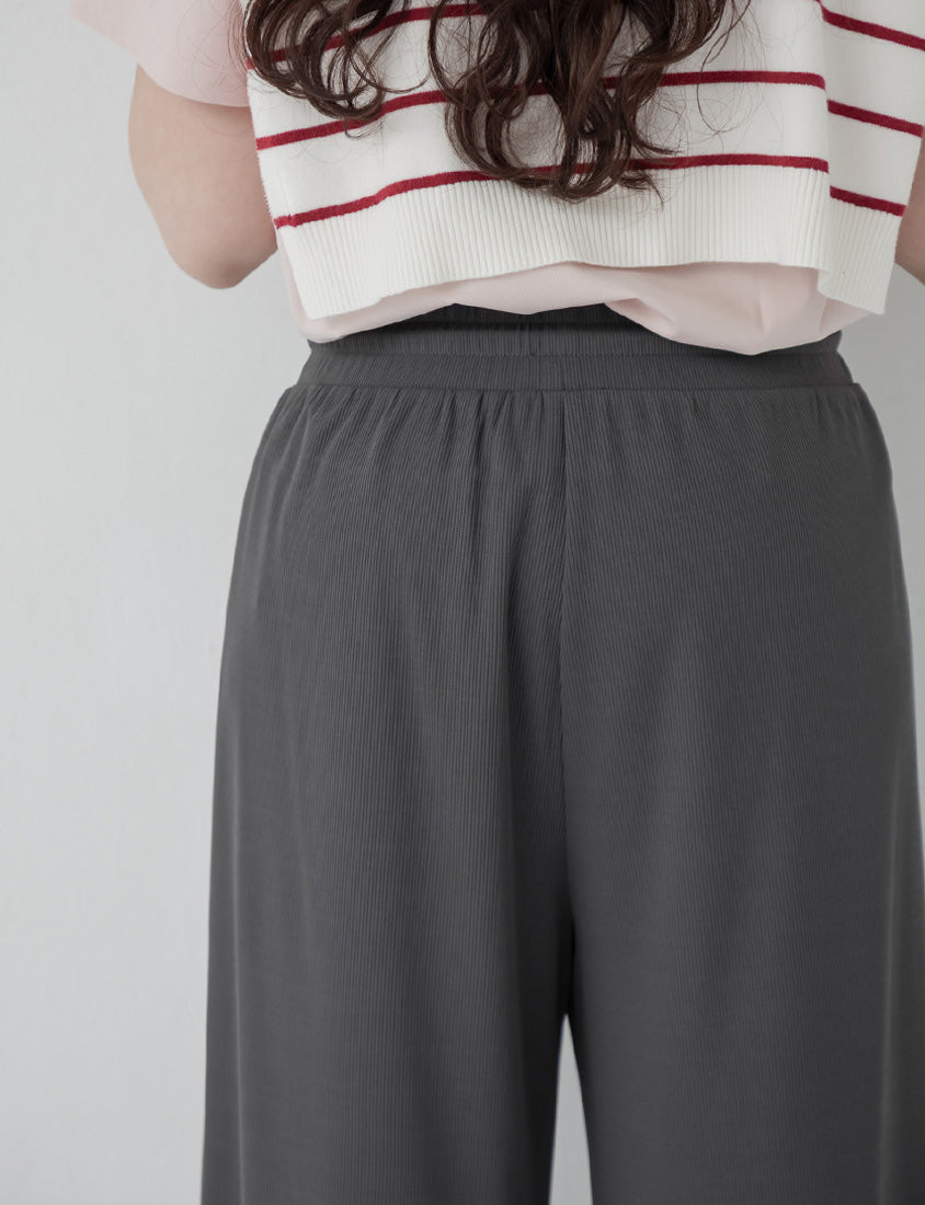 Hip-Contouring Slim Plus Size Wide Leg Pants (Regular)
