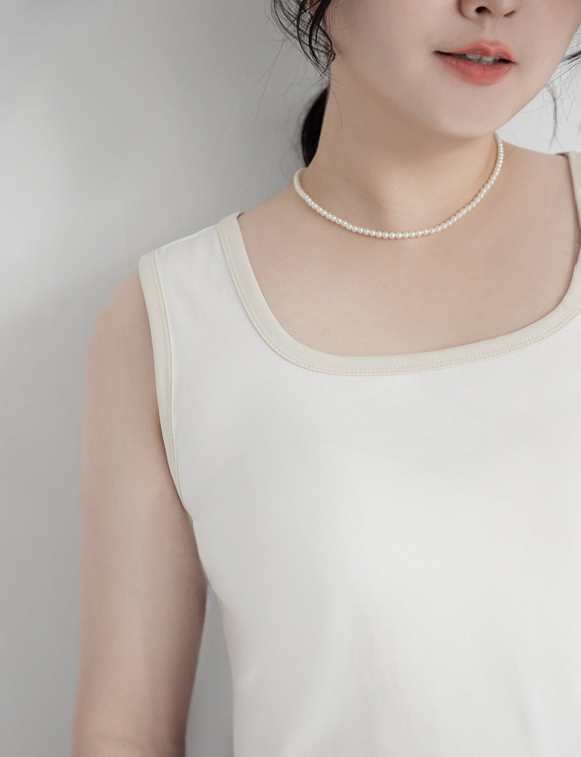 MISS. Cooling Liquid Touch Cotton Square Neck Plus Size Tank Top