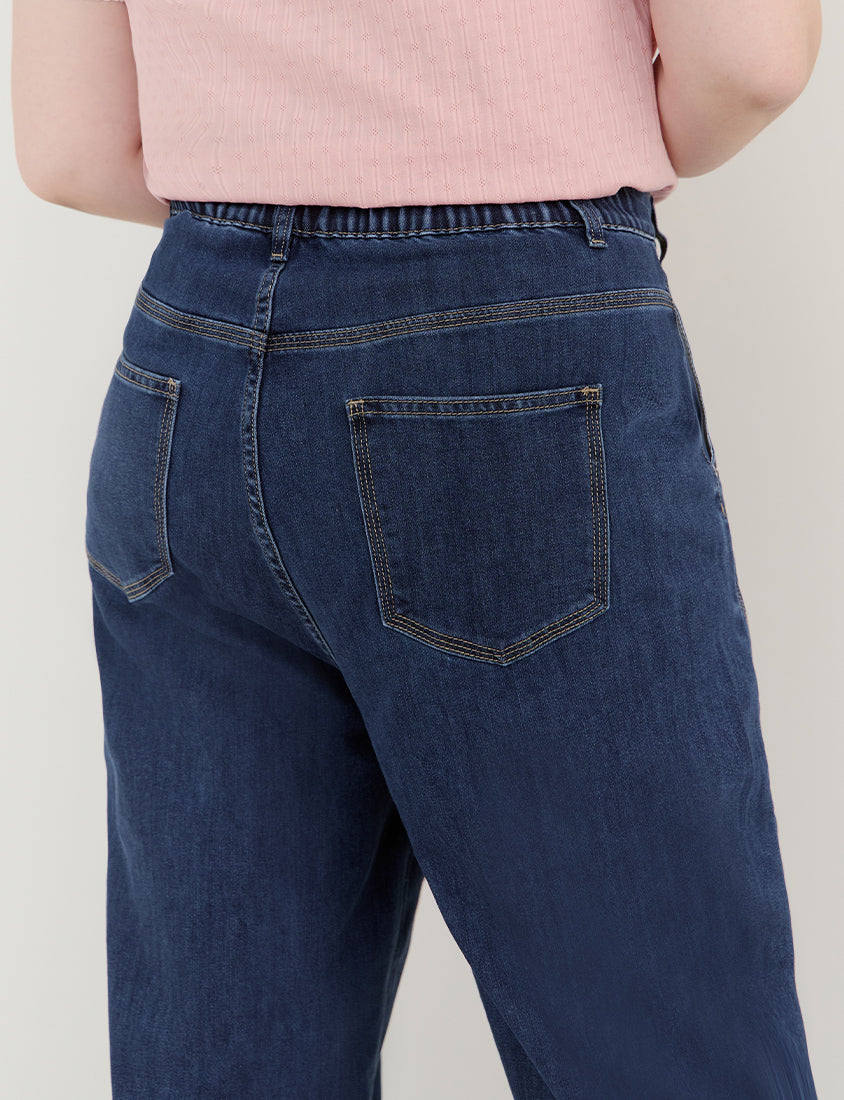 Apple-Shaped Friendly! Perfect Fit Plus Size Curved Leg Jeans