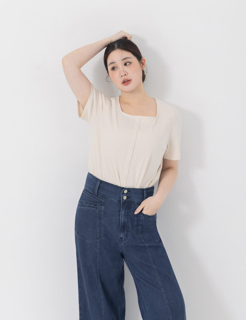 Lightweight Cloud Denim Zero-Restriction Plus Size Jeans (Regular)