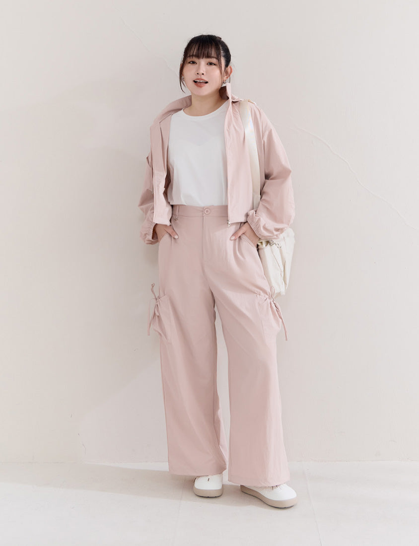 Instant Cooling UV-Protection Tie-Waist Plus Size Utility Pants
