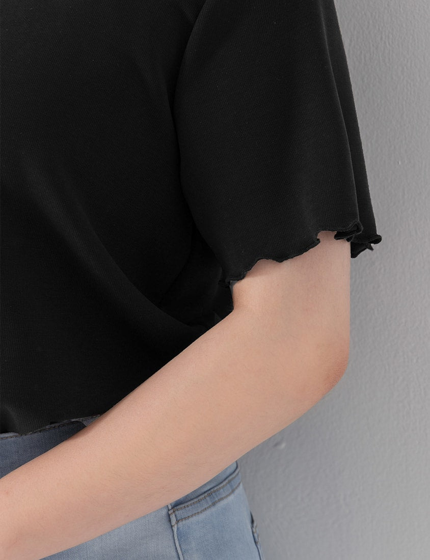 Instant Cooling Cloud Cotton Square Neck Plus Size Tee