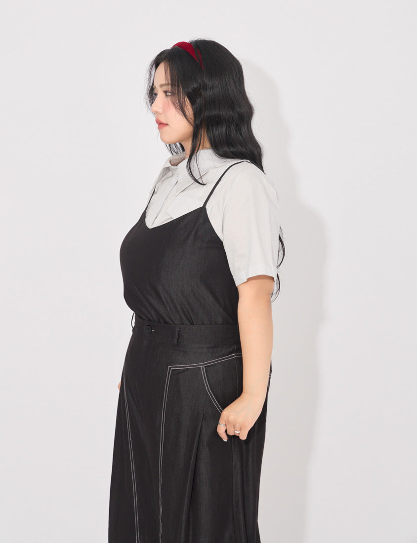 MORE U COOL PRO+ Silky Denim-Look Plus Size Vest