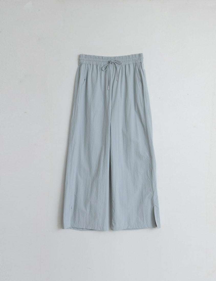 Instant Icy Cooling Sun Protection Slit Plus Size Wide-Leg Pants