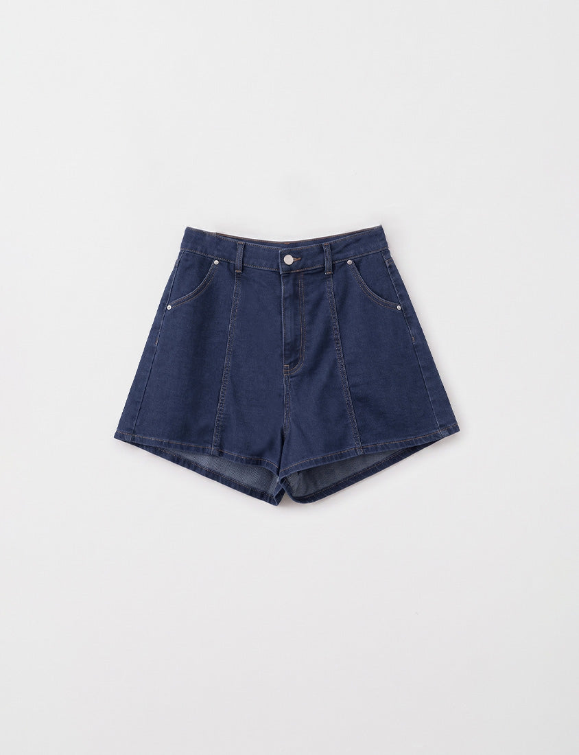 Standard Perfect Fit Slim Fit A-Line Plus Size Denim Shorts