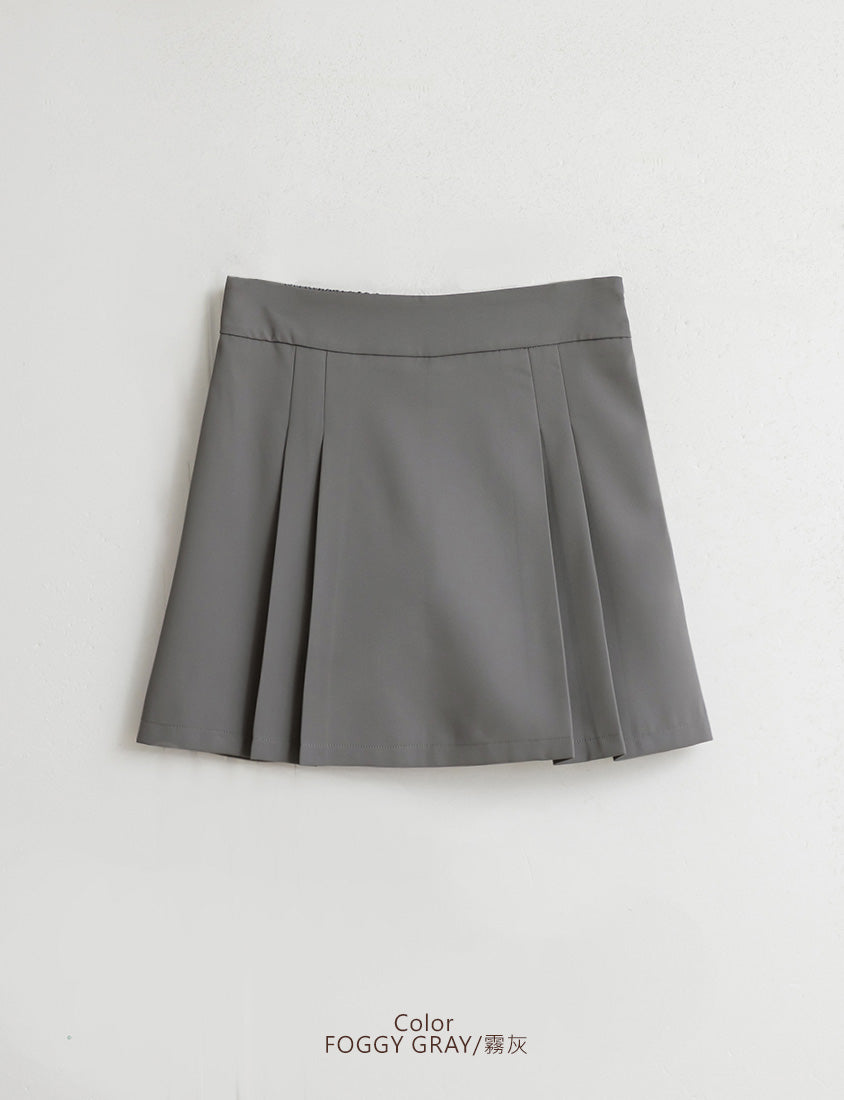 MISS. Elegant Wrinkle-Resistant Pleated Chiffon Plus Size Skirt