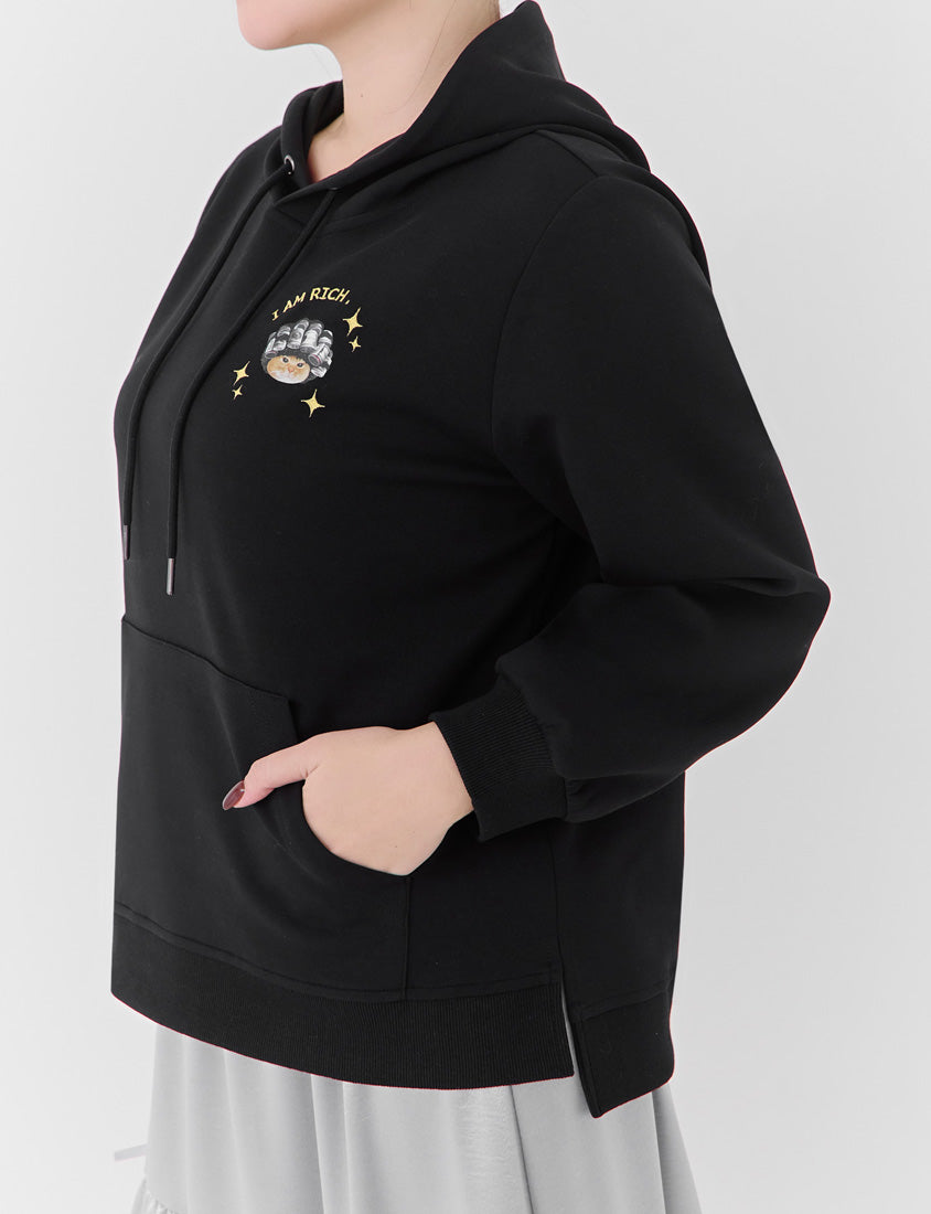 Lucky Cover Cat Embroidered Hoodie (Unisex) (MIND.A.DAY Collaboration)