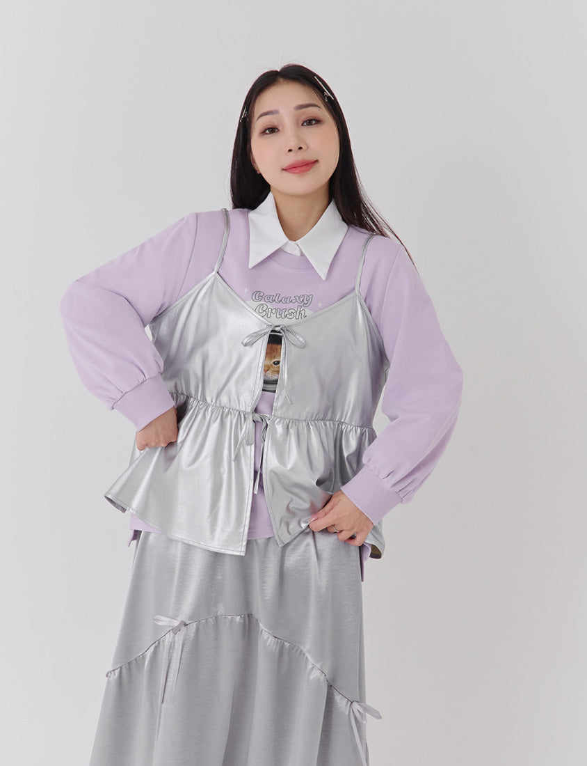Spacesuit Cover Cat Graphic Plus Size Sweater (Unisex) (MIND.A.DAY Collaboration)