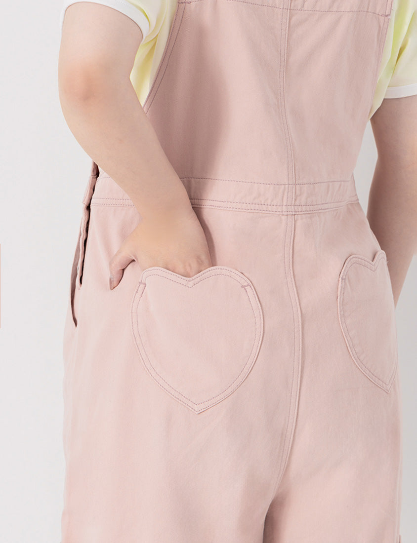 Poly Lulu x UGLY MEWS Collab Plus Size Overall Shorts