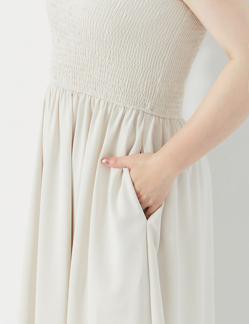 Versatile Adjustable Strap Plus Size Maxi Dress
