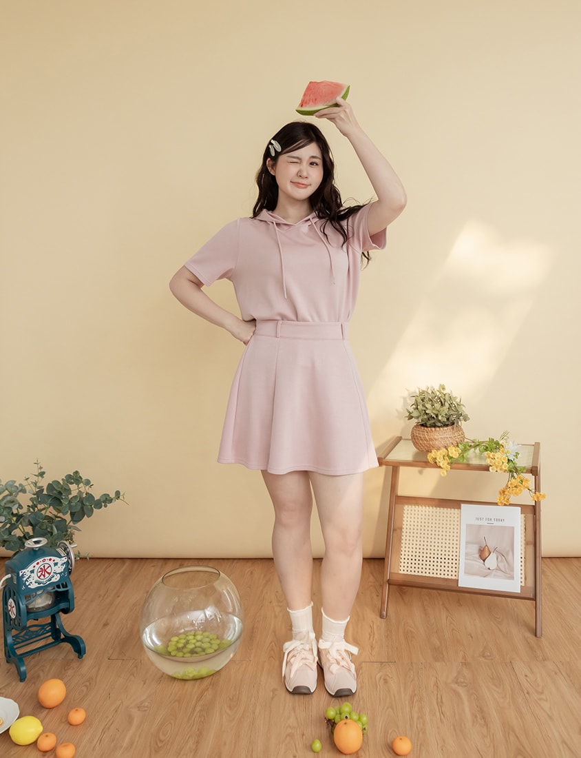 Skin-friendly Sand-Washed Cloud Cotton Plus Size Lounge Set