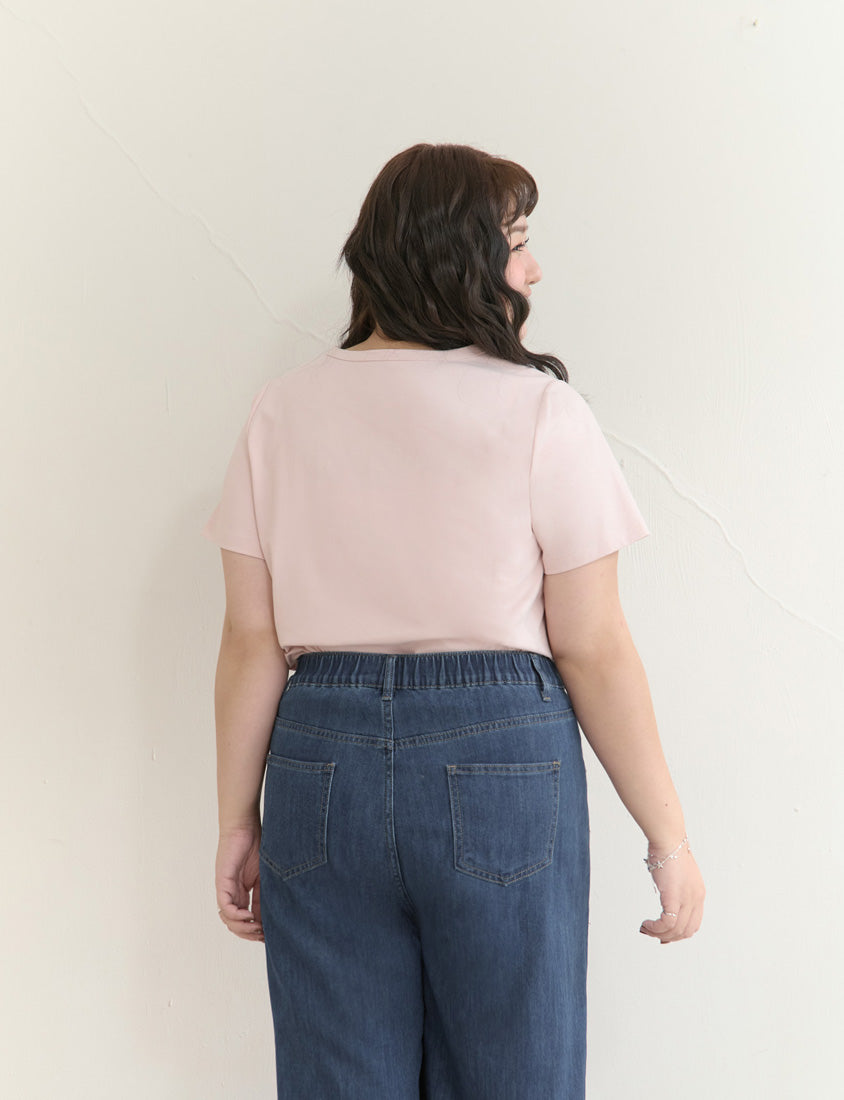 Upgraded 2.0! V-Neck Plus Size Slim Tee