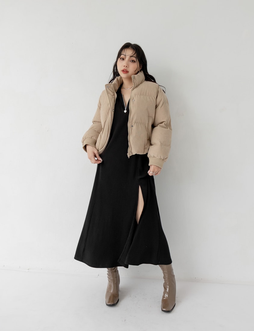 MUA! High Slit Sleeveless Plus Size Hoodie Dress