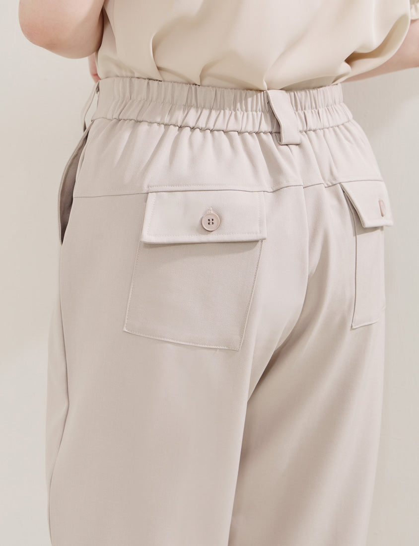 MISS. Clean Stitch Plus Size Tailored Trousers