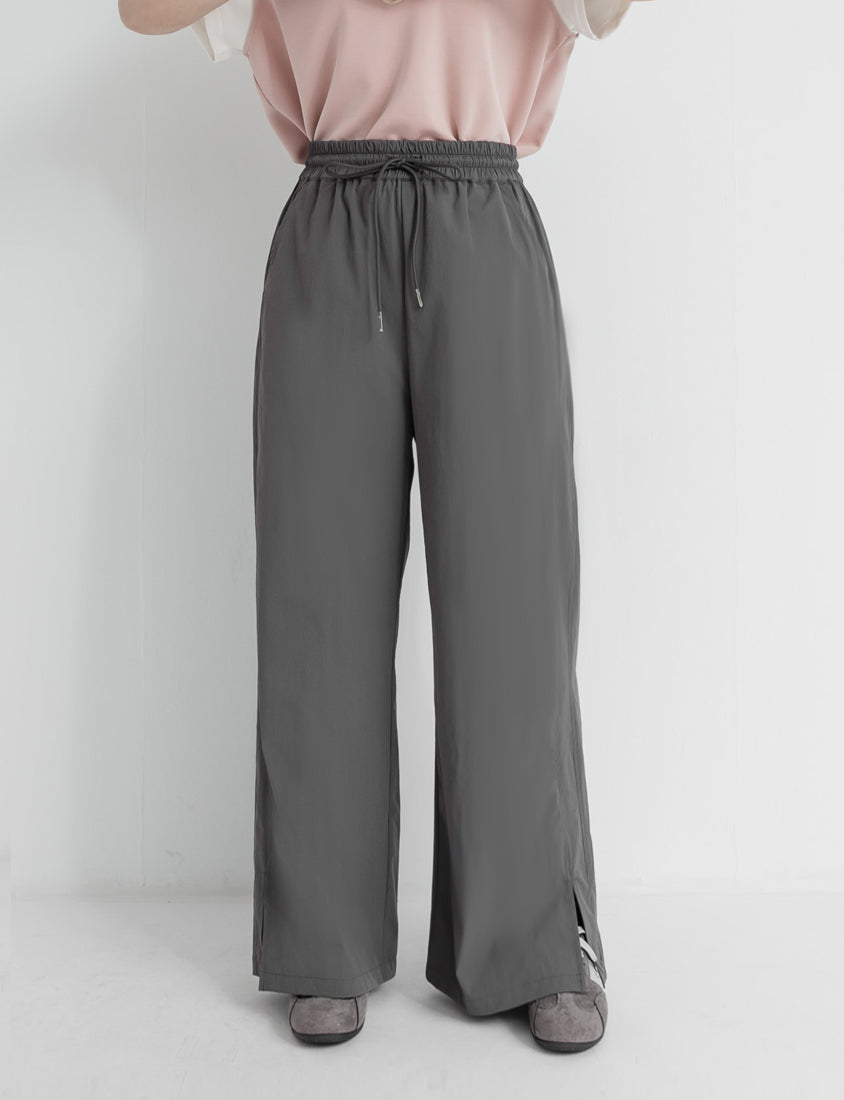 Instant Icy Cooling Sun Protection Slit Plus Size Wide-Leg Pants