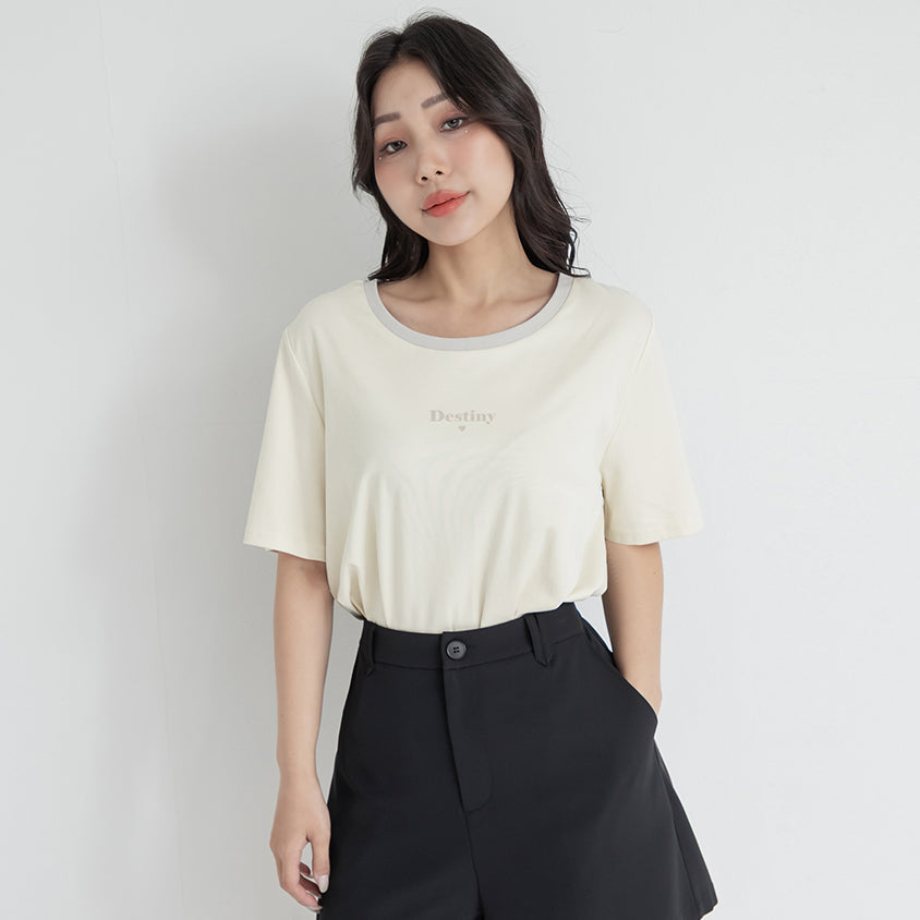Instant Cooling Flocked Oversized Plus Size Tee
