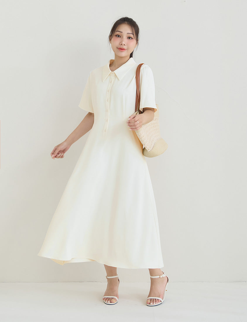 Silky Cool Slim Fit Plus Size Shirt Dress